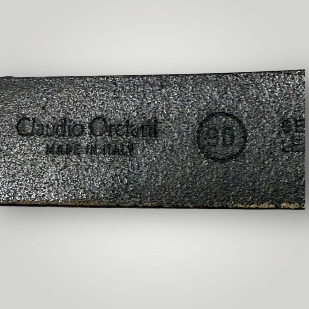 Claudio Orciani Black Leather Belt - Picture 6 of 16